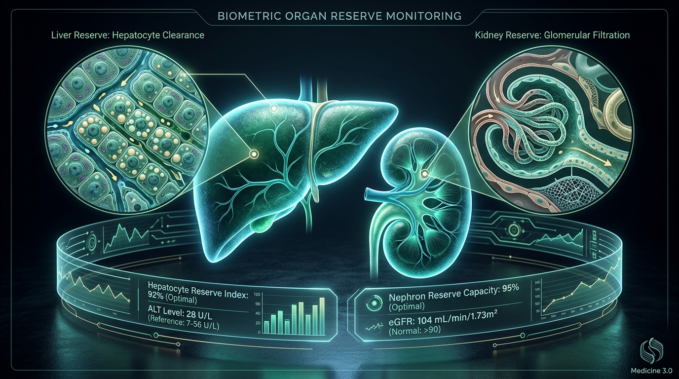 Silent Organ Reserve: Defending Your Liver and Kidneys Against Metabolic Steatosis and Nephron Dropout